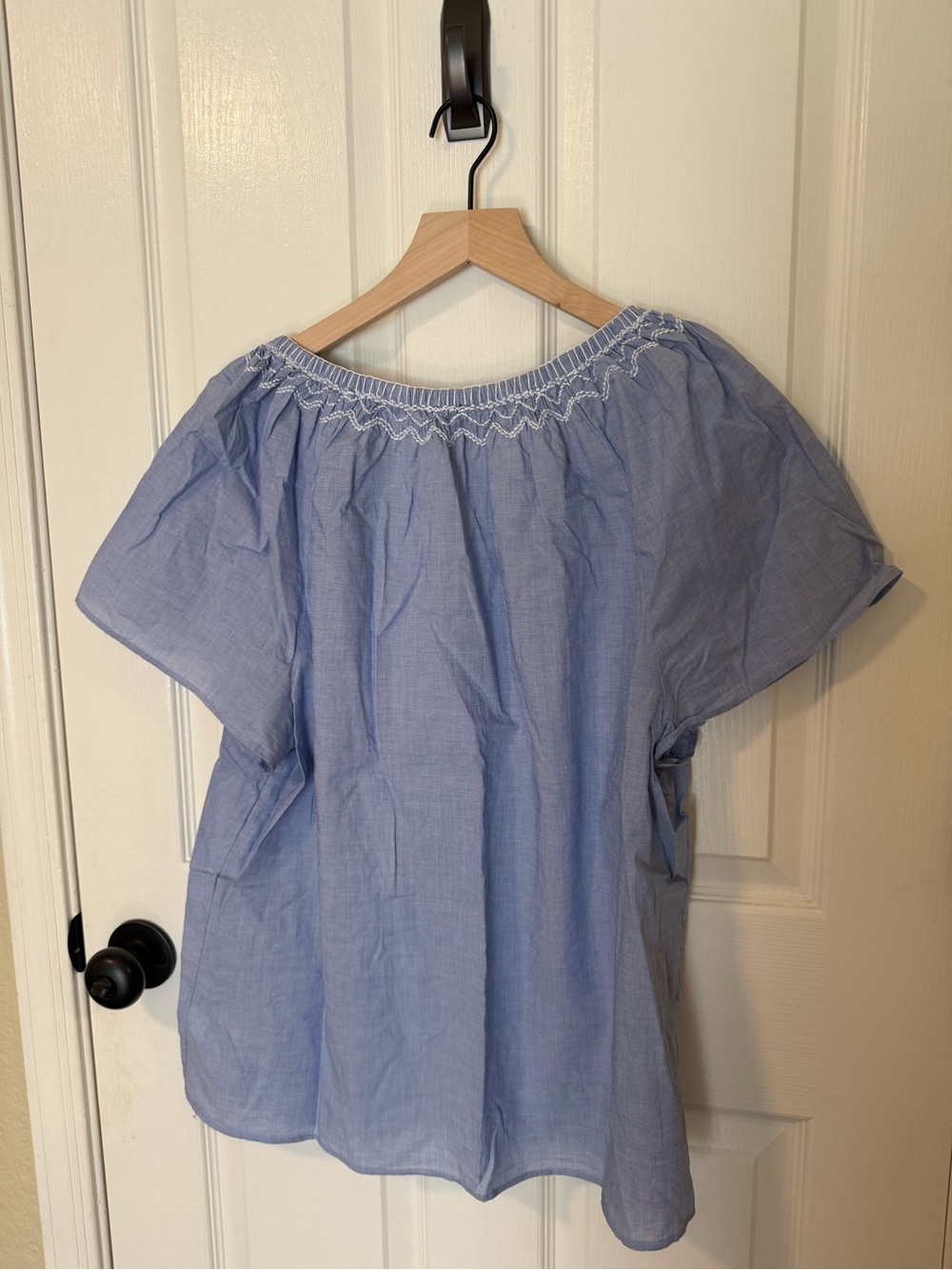 TALBOTS - Embroidered Blouse with Tassels, XL - Picture 2 of 7